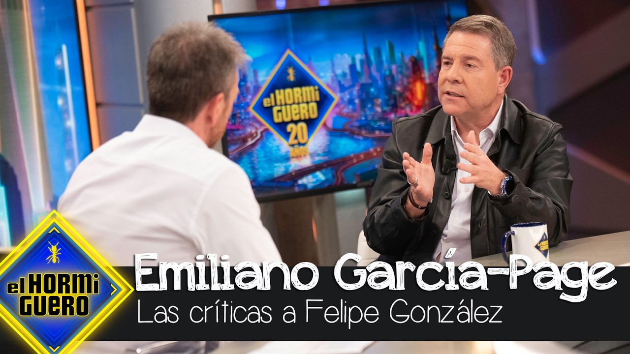 Emiliano García-Page opina sobre las críticas del Gobierno a Felipe González - El Hormiguero