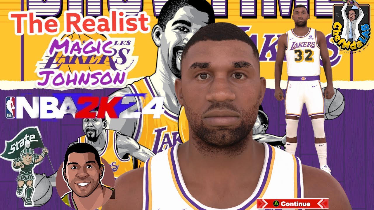 The Realist Magic Johnson NBA 2k24 Face Creation (Kobe Bryant Edition) 🔥🔥 REQUEST! Legend