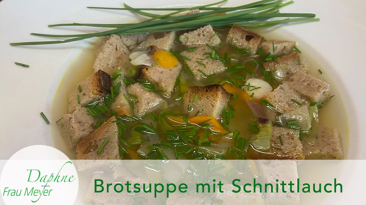 Fränkische Brotsuppe mit Schnittlauch #schnittlauch #schnittlauchrezept #brotsuppe