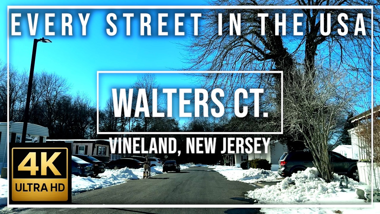 Walters Ct  Vineland, New Jersey 4K Ultra HD Every Street in the USA – Relaxing Music