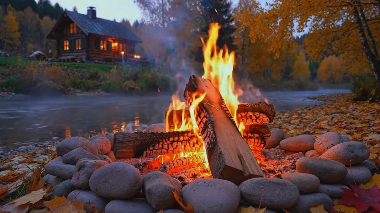Cozy Fireplace Ambience 💞 Crackling Fire & Warm Relaxing Atmosphere