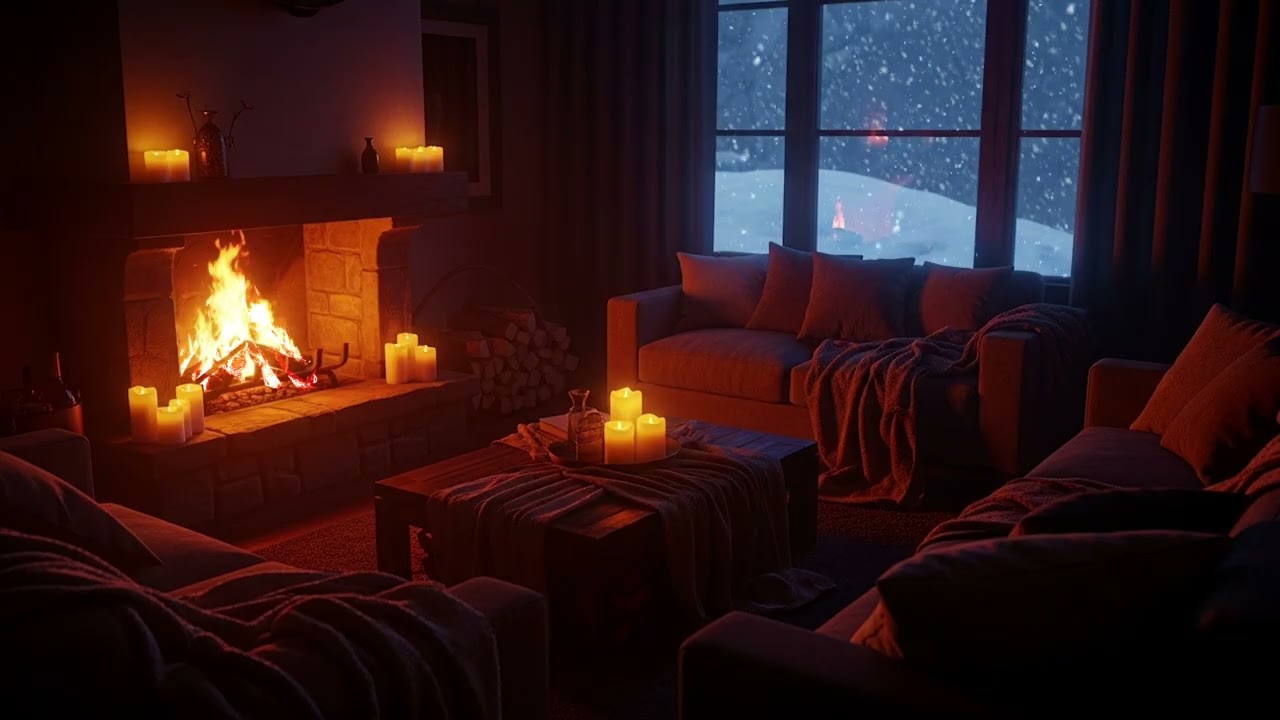 Fireplace Piano Serenity 🔥🎹 | Deep Relaxing Music for Focus, Sleep & Inner Peace