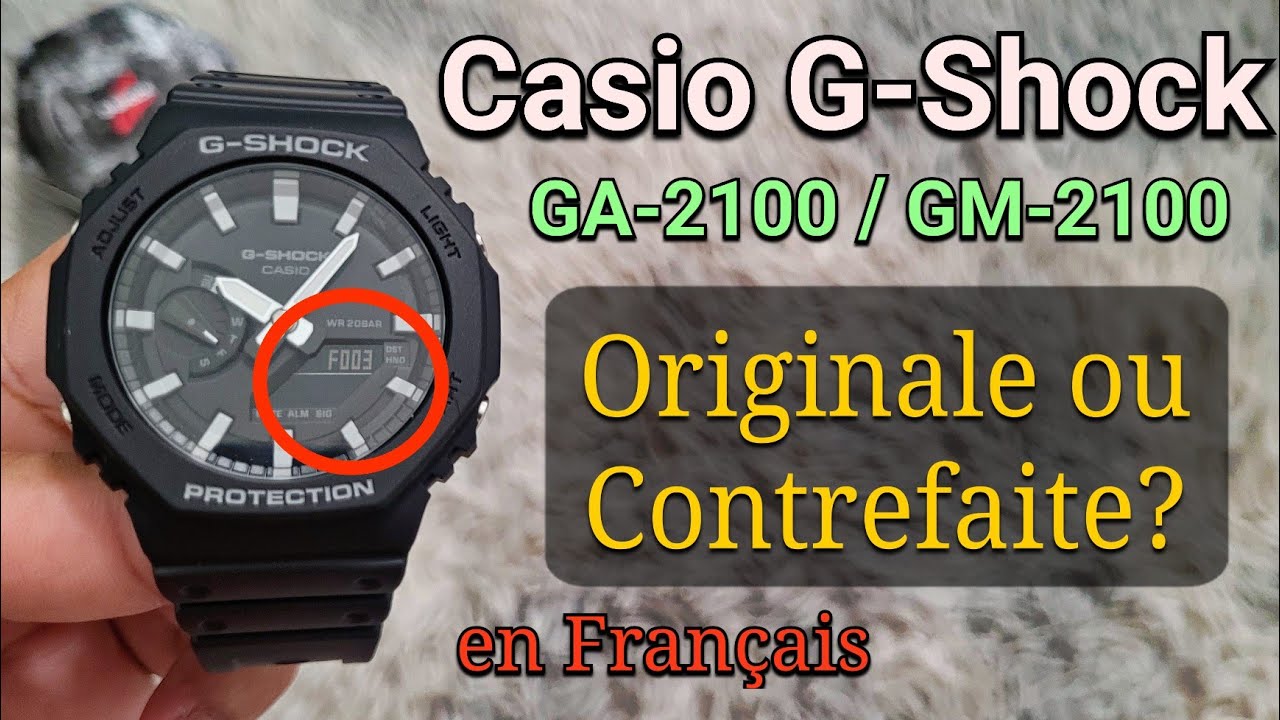 Montre Casio G-Shock GA-2100 / GM-2100 Originale ? (ou contrefaite) | 2 tests pour le savoir !