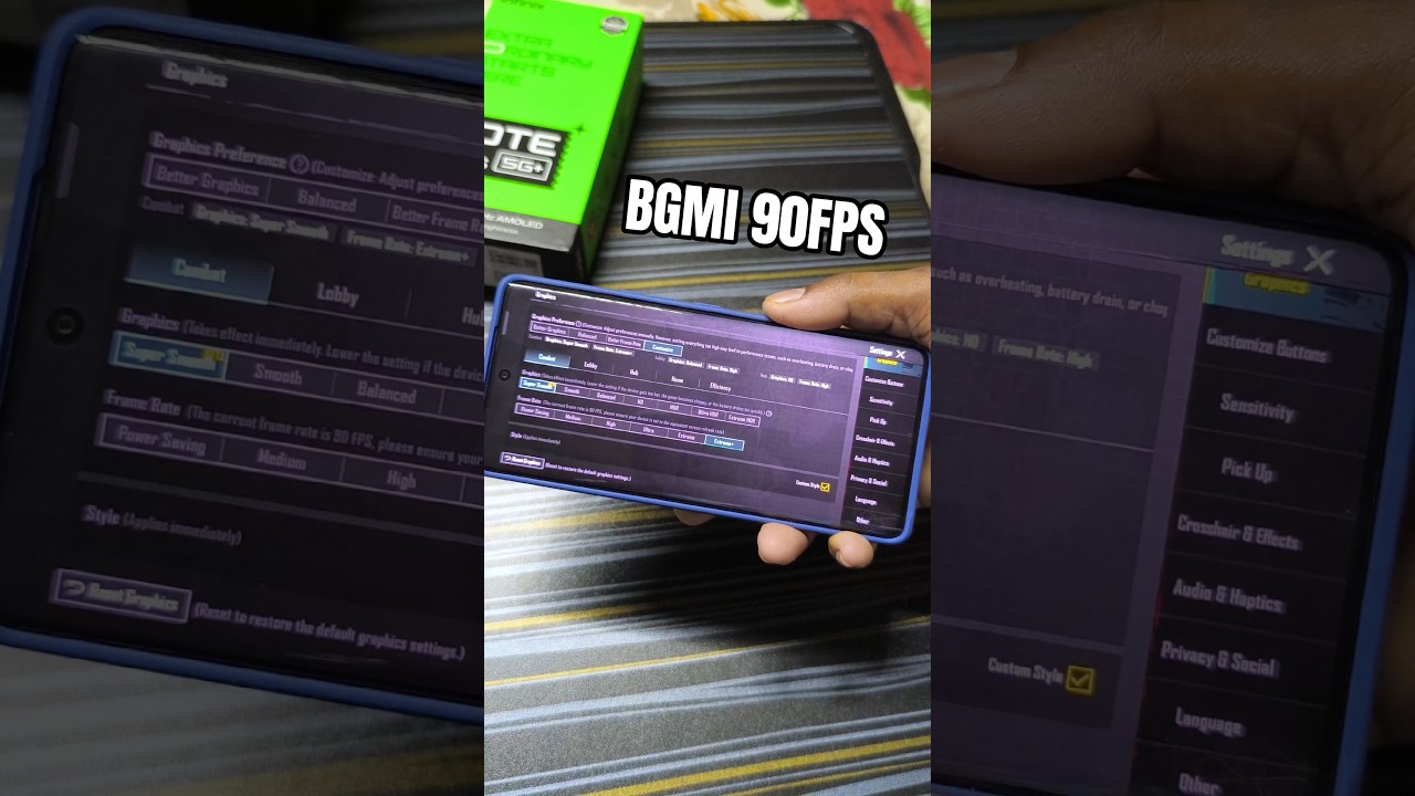 Infinix Note 50s BGMI 90FPS 😱