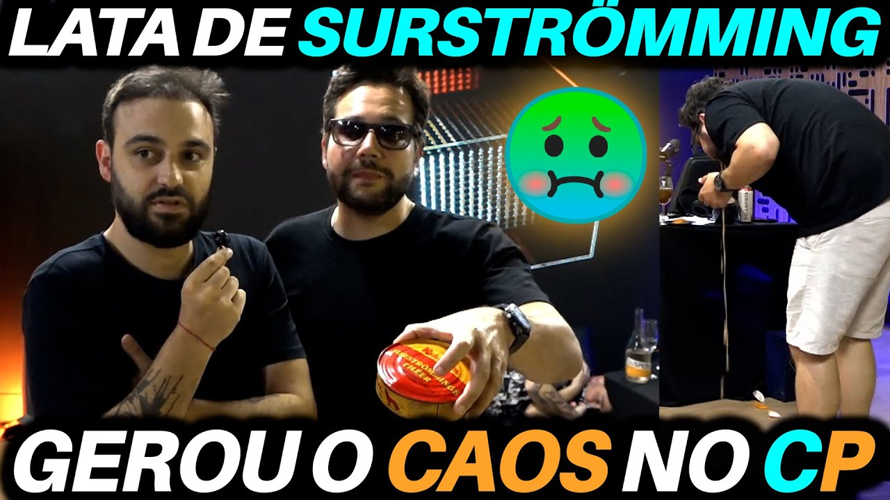 Lata de SURSTRÖMMING🐟🤢 gerou o CAOS COMPLETO no Caixa Preta 🤮