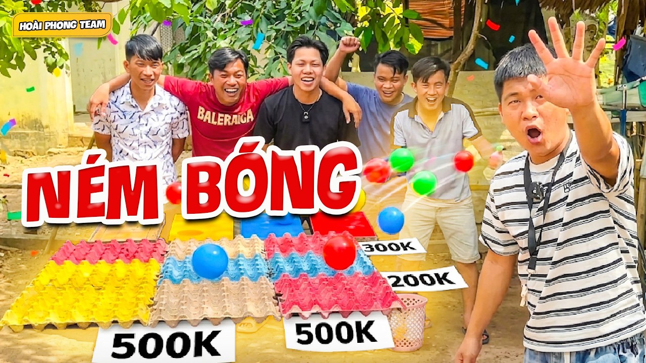 Tr&ograve; Chơi N&eacute;m Banh Ph&acirc;n Loại M&agrave;u Sắc Tấu H&agrave;i Cười T&eacute; Ghế | Team Ho&agrave;i Phong TV