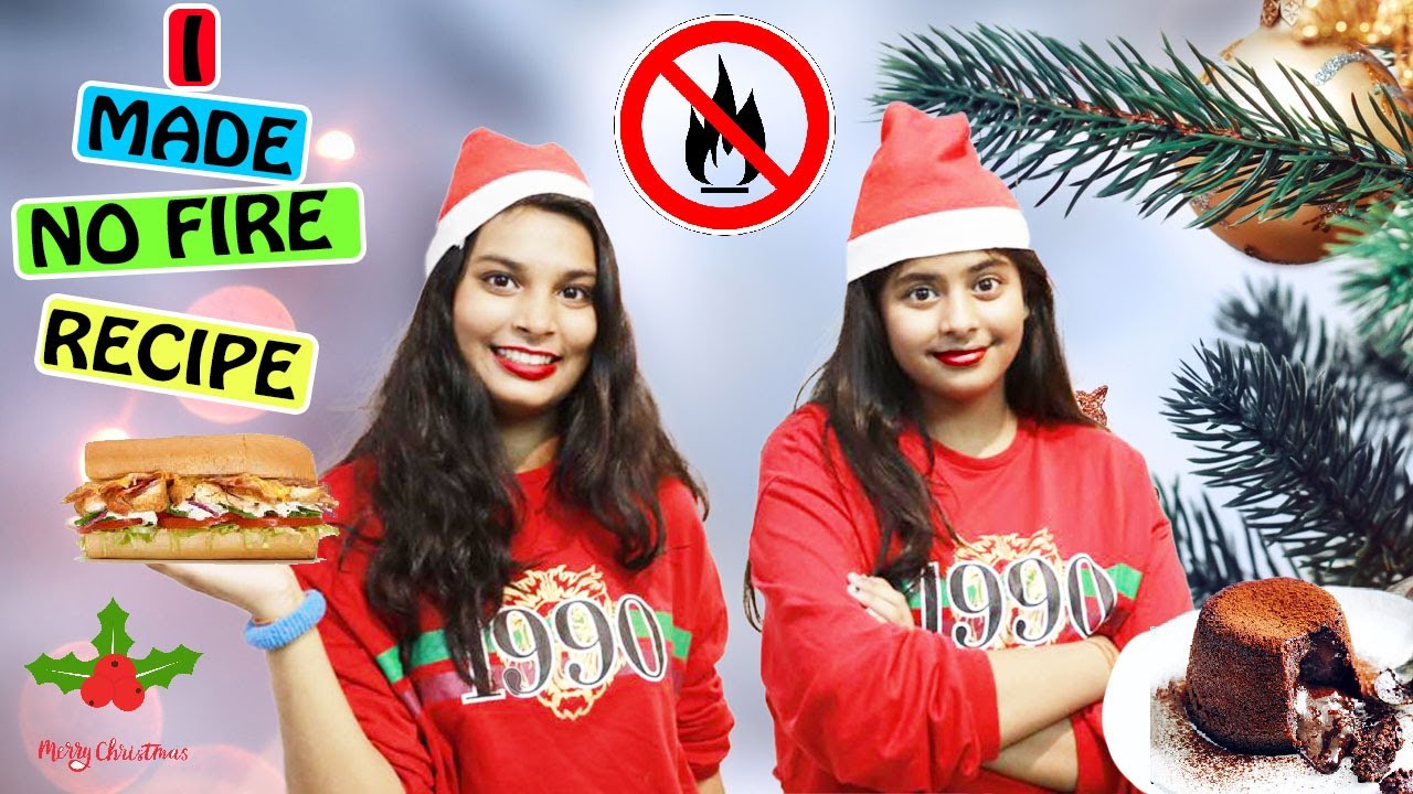 NO FIRE RECIPE BY AYU AND ANU l CHRISTMAS SPECIAL | Easy Kids Recipes l Cook With Asha