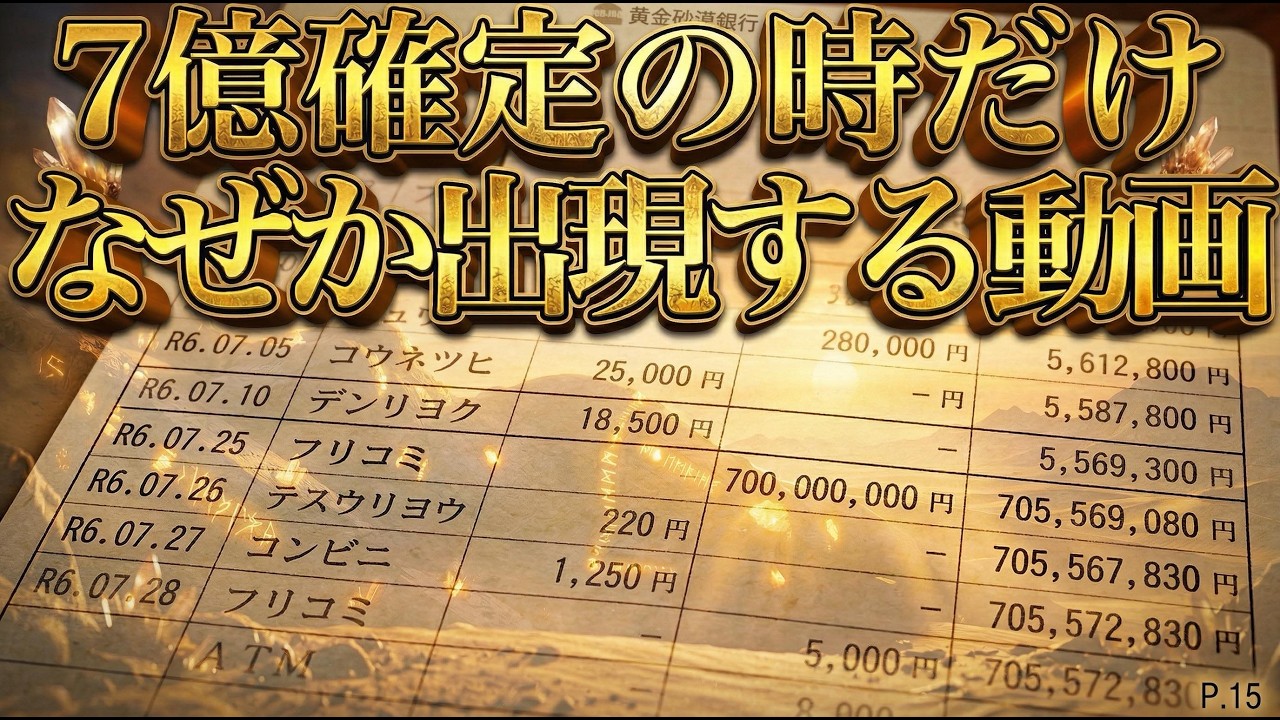 【※覚悟して下さい】5秒以内に見た人全員にあり得ない臨時収入が届きます｜借金・出費・貯金ゼロ…お金の悩みが全て消える金運波動｜引き寄せが加速し人生が劇的に好転する｜再生した人だけが受け取れる守護音源