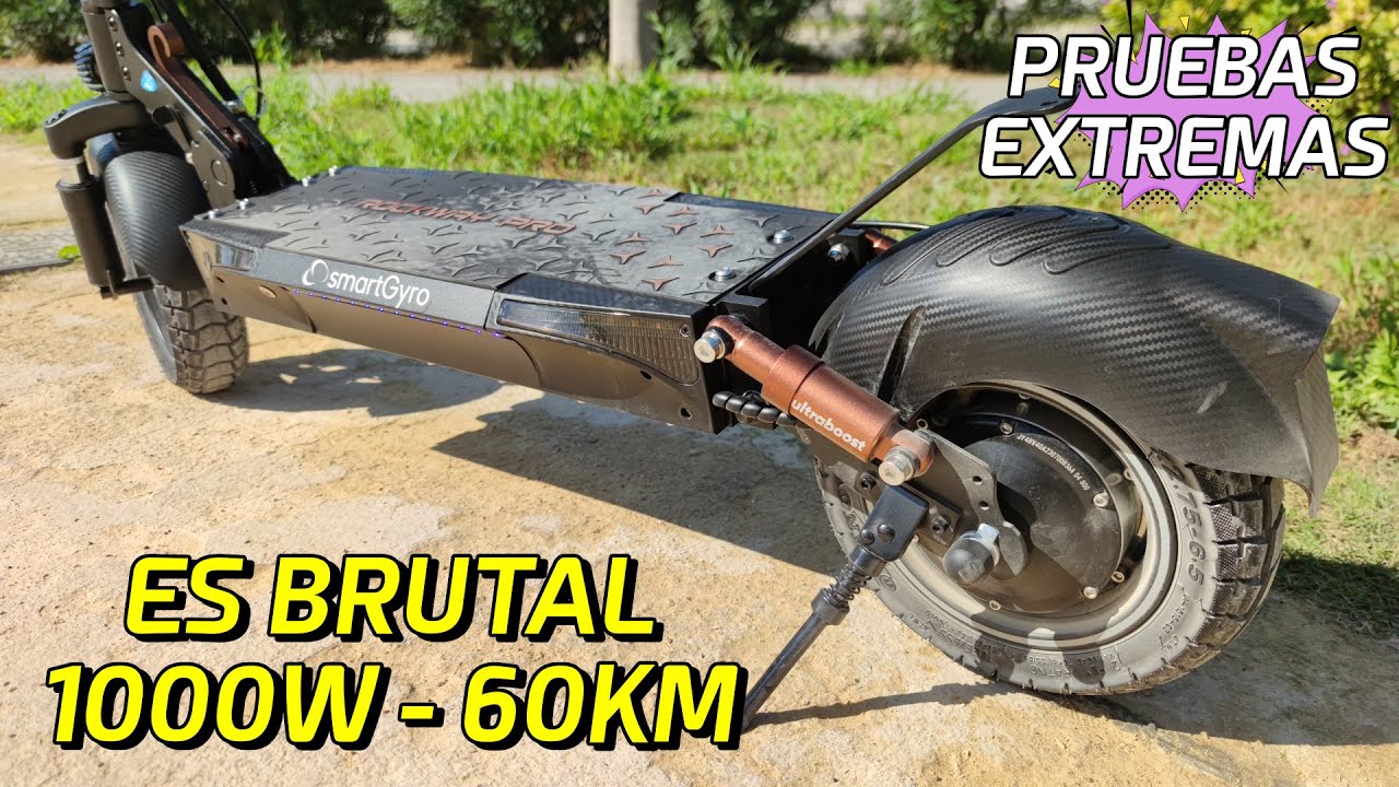 SUSPENSIÓN y POTENCIA (certificado DGT) 🚀 SmartGyro RockWay PRO 2024 | Pruebas Extremas