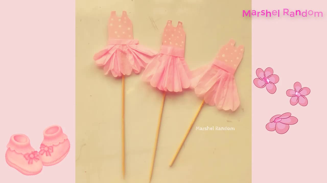 COMO HACER ADORNOS PARA BABY SHOWER  🌸 CENTROS DE MESA