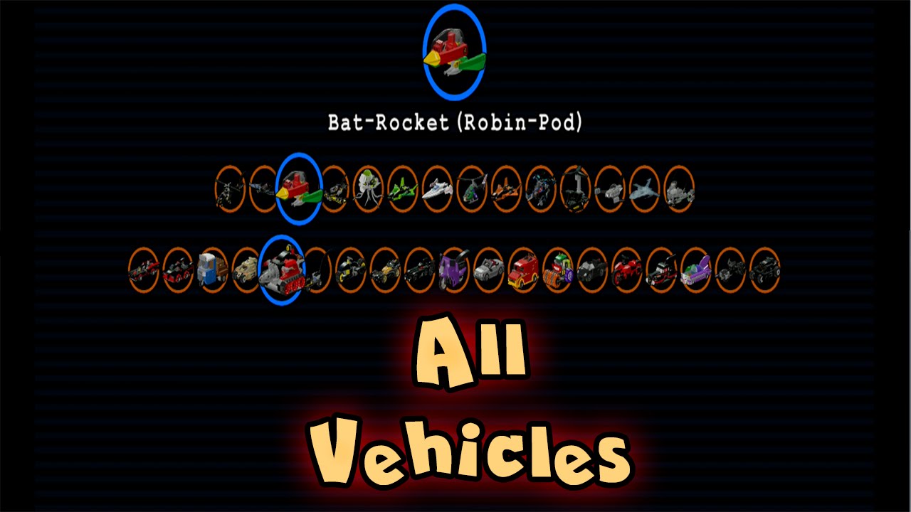 LEGO BATMAN 3 - BEYOND GOTHAM ALL VEHICLES UNLOCKED! + FREE ROAM