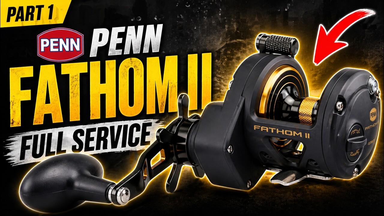 Penn fathom 15/12, mk2 - Full reel service - Part One..