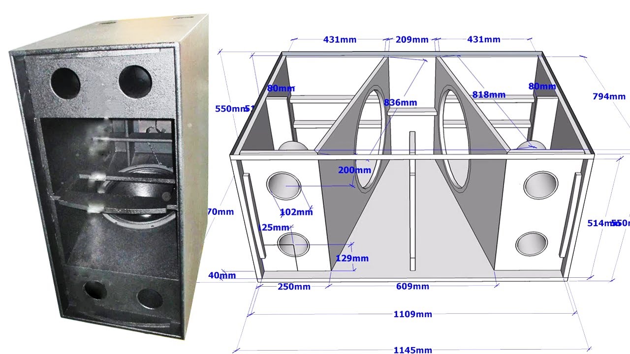 TS218 HORN REFLEX SUBWOOFER PLAN