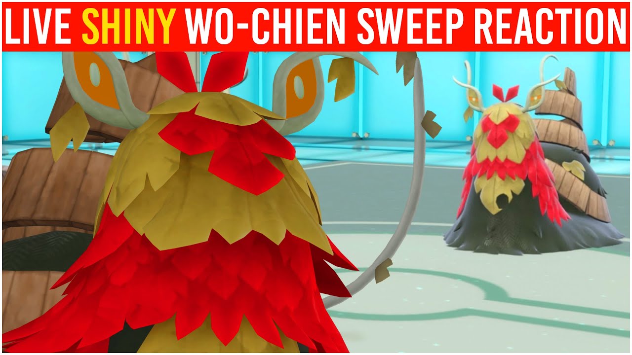 WO CHIEN SWEEP! Shiny Wo Chien Best Moveset Pokemon Scarlet and Violet WiFi Battle