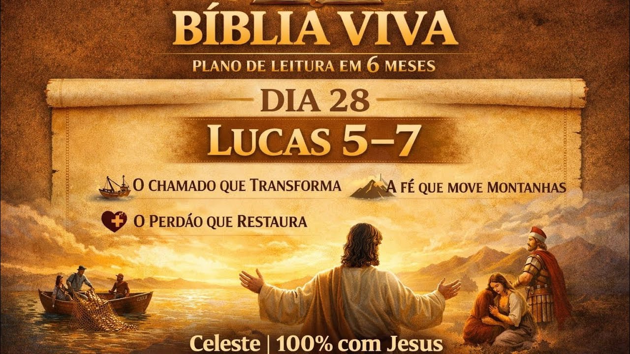 A BÍBLIA VIVA - 📚 Evangelho de Lucas 5,6,7 - O chamado que transforma