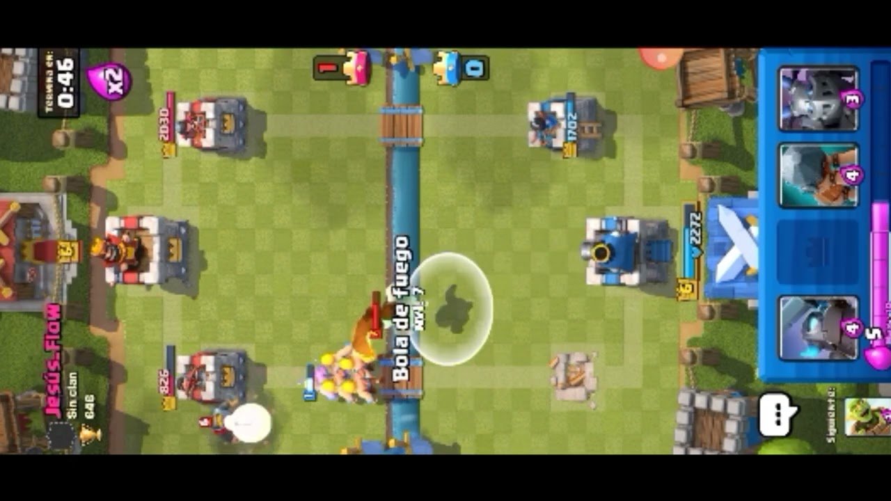 jugando clash royal xd