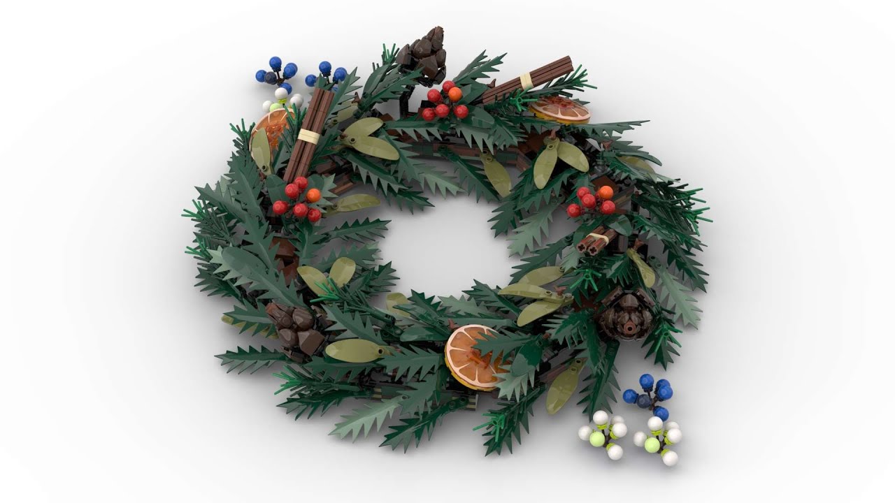 Lego 10340 Wreath Speed Build Studio Bricklink LDD by PLegoBB