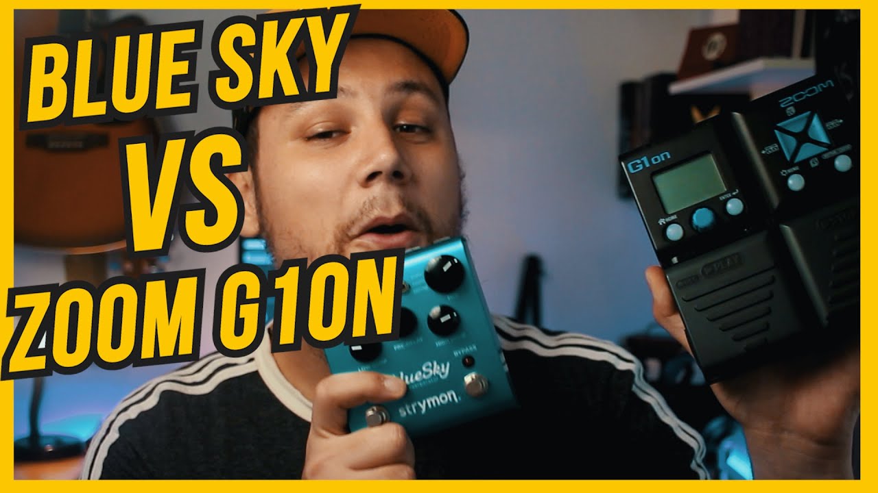 Comparativo ZOOM G1ON Particle verb VS Strymon BLUE SKY Mod reverb