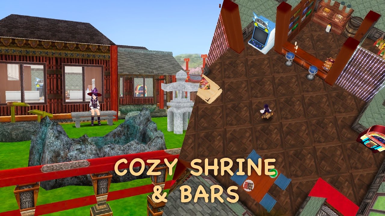 Build a classic shrine and Cozy Bar in Sakura Bloom House Theme in Toram