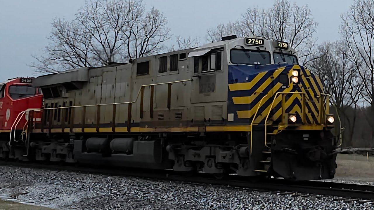 Canadian national eastbound M394 2750+3408 Bancroft Michigan March 15 2026