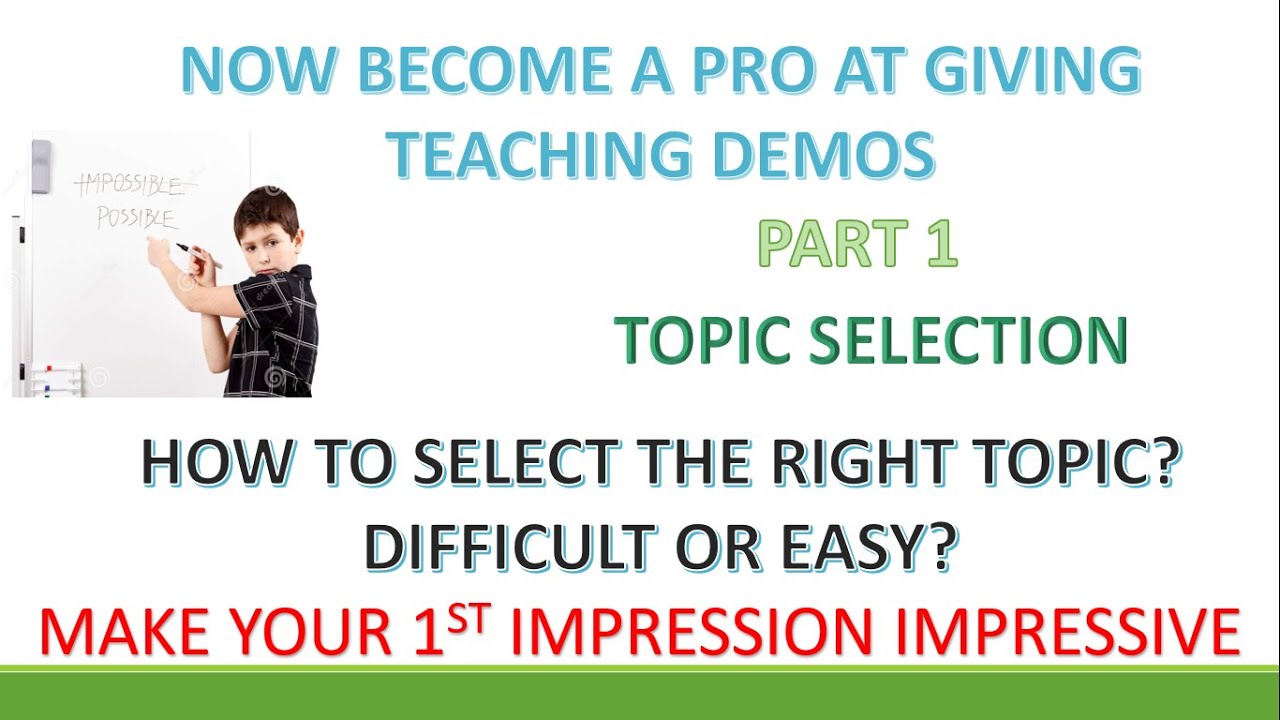 How to make a demo video|Topic selection|Tips to make it interesting|Be a pro now!