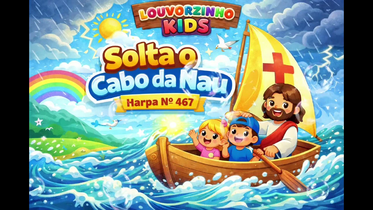 Solta o Cabo da Nau (Harpa 467) | Versão Infantil | Louvorzinho Kids