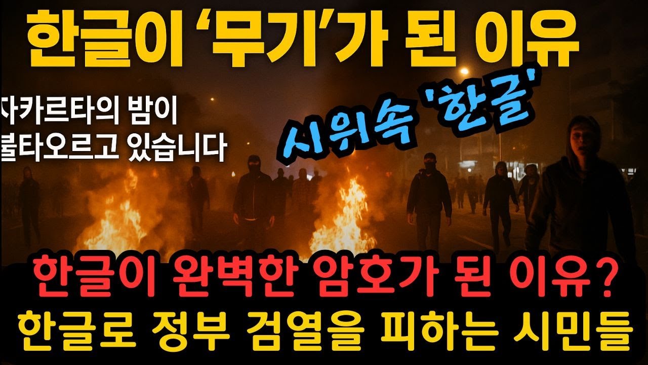 한글이 인도네시아 혁명의 무기가 된 이유? 한글로 시위? [실제상황!]