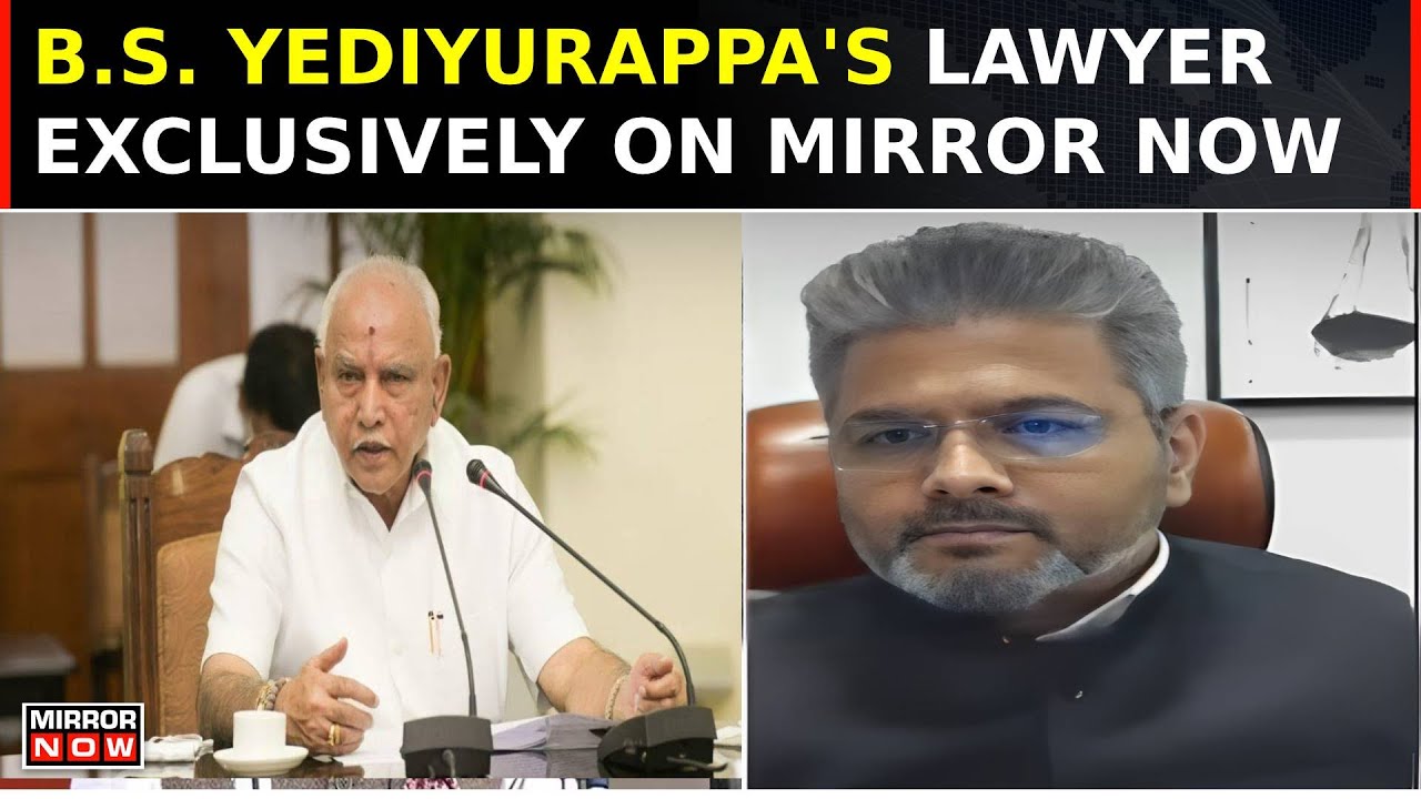 B.S. Yediyurappa's Lawyer Advocate Sandeep Patil, Exclusively On Political Allegations | News At 7