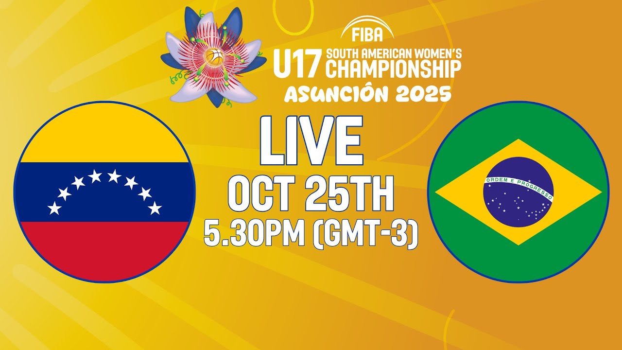 Venezuela v Brazil | Full Basketball Game | FIBA U17 South American Women's Championship 2025