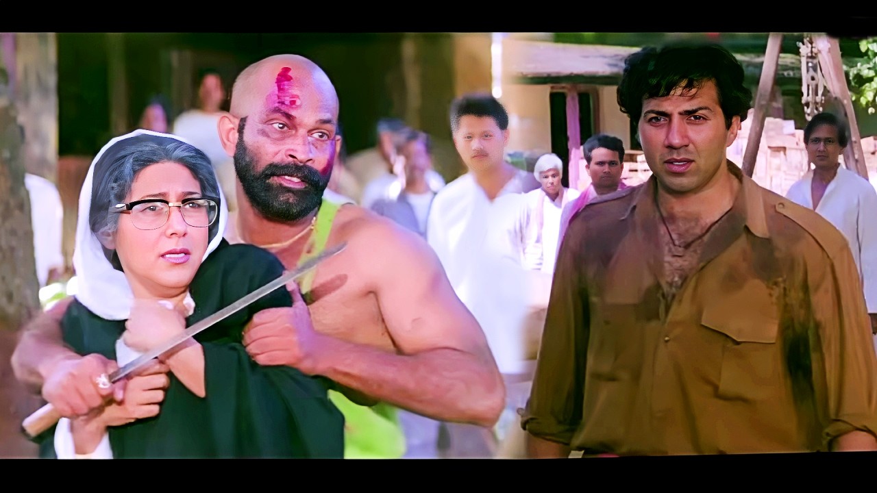 गरीबों से हफ्ता वसूली करने वाले गुंडों की सनी देओल ने धुलाई | Sunny Deol Action - Kasam Action Movie