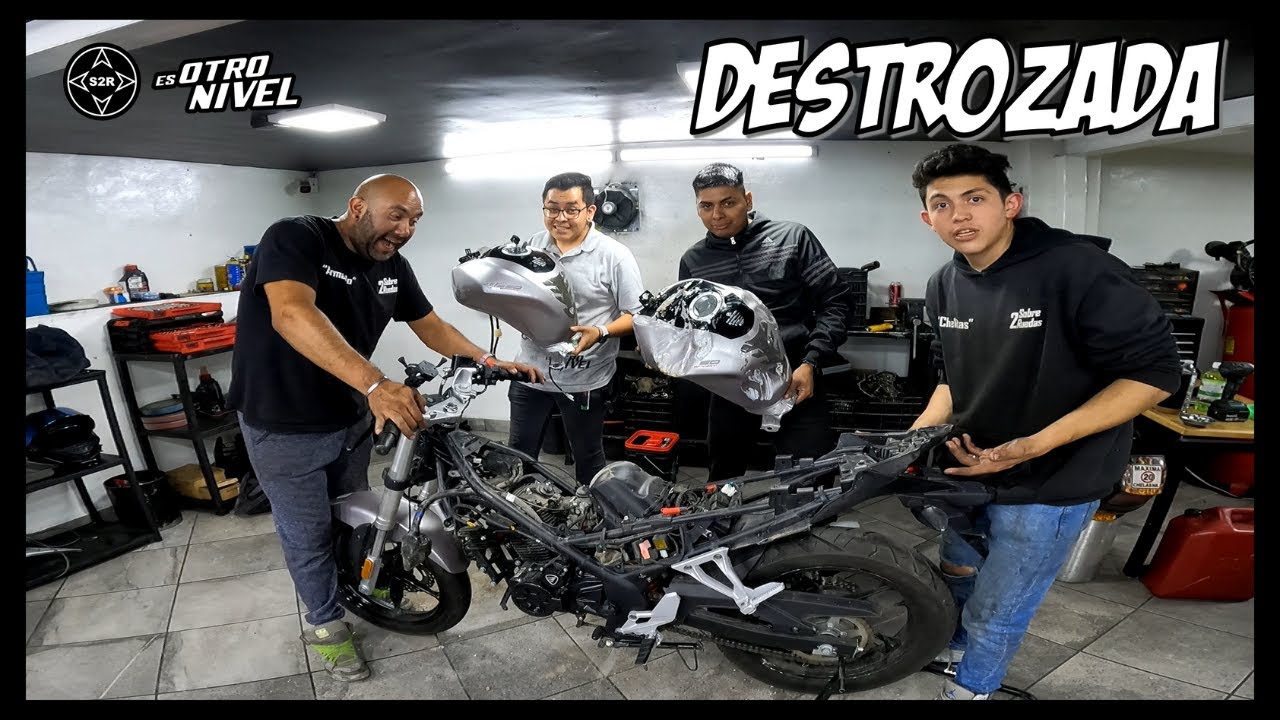 Italika RT250 destruida por una LOZA -S2R-