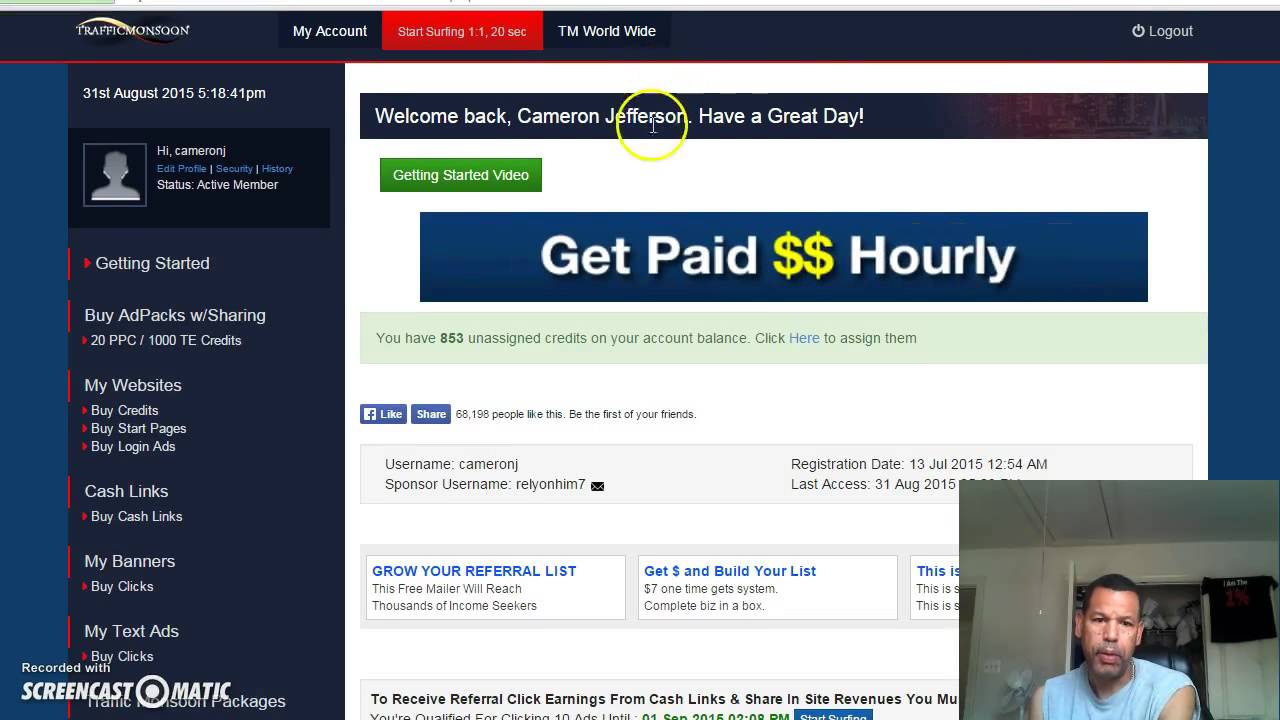 Traffic Monsoon Review and Update Making 3k a month No Scam!