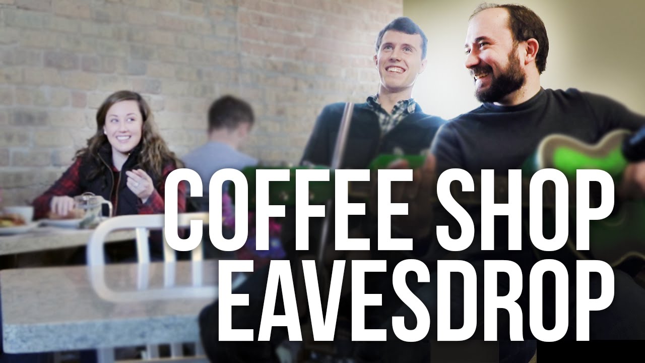 SINGING WHATEVER THEY SAY ( WITHOUT THEM KNOWING) [COFFEE SHOP PRANK IN PUBLIC]