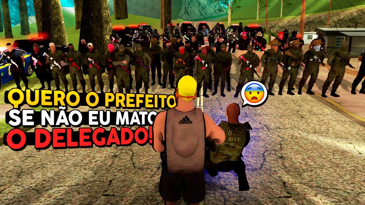 GTA MTA RP - TODOS OS BATALHÕES DE POLICIA DA CIDADE APARECERAM PARA NEGOCIAR A VIDA DO DELEGADO!