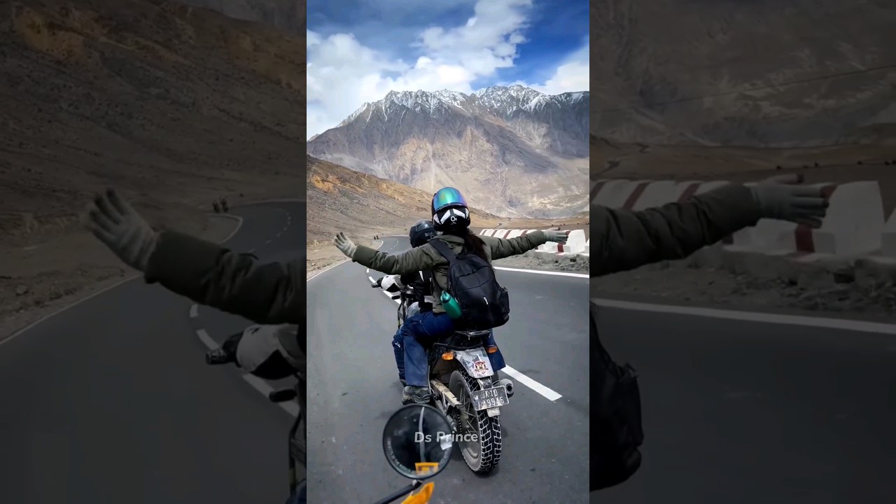 ladakh bike ride couple status|| ladakh bike trip couple