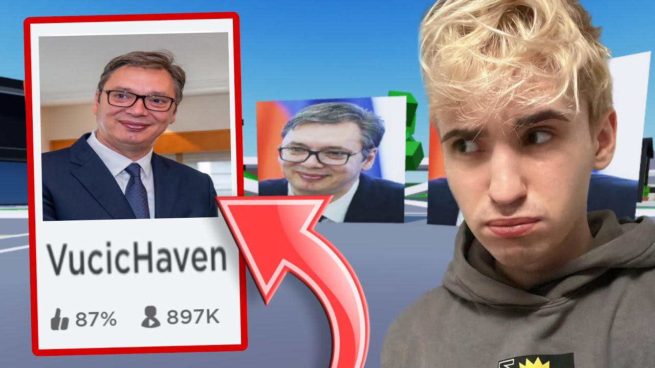 Napravio Sam Aleksandar Vučić Roblox Igricu