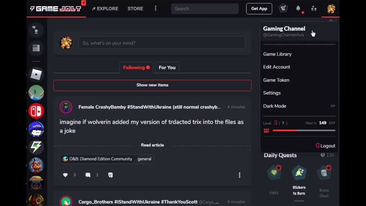 How to Show the Game Token on Gamejolt | Gaming Channel