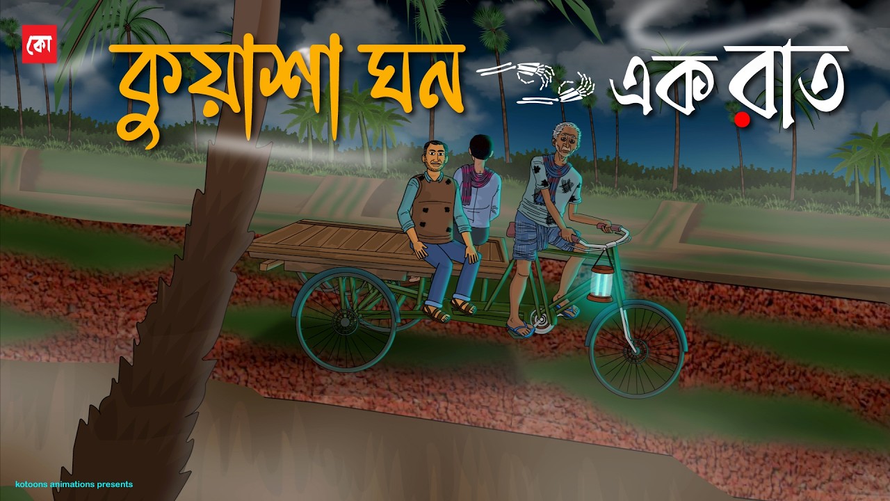 Kuasha Ghono Ak Raat - Bhuter Cartoon | Bengali Horror Cartoon | Winter Horror Story | Kotoons