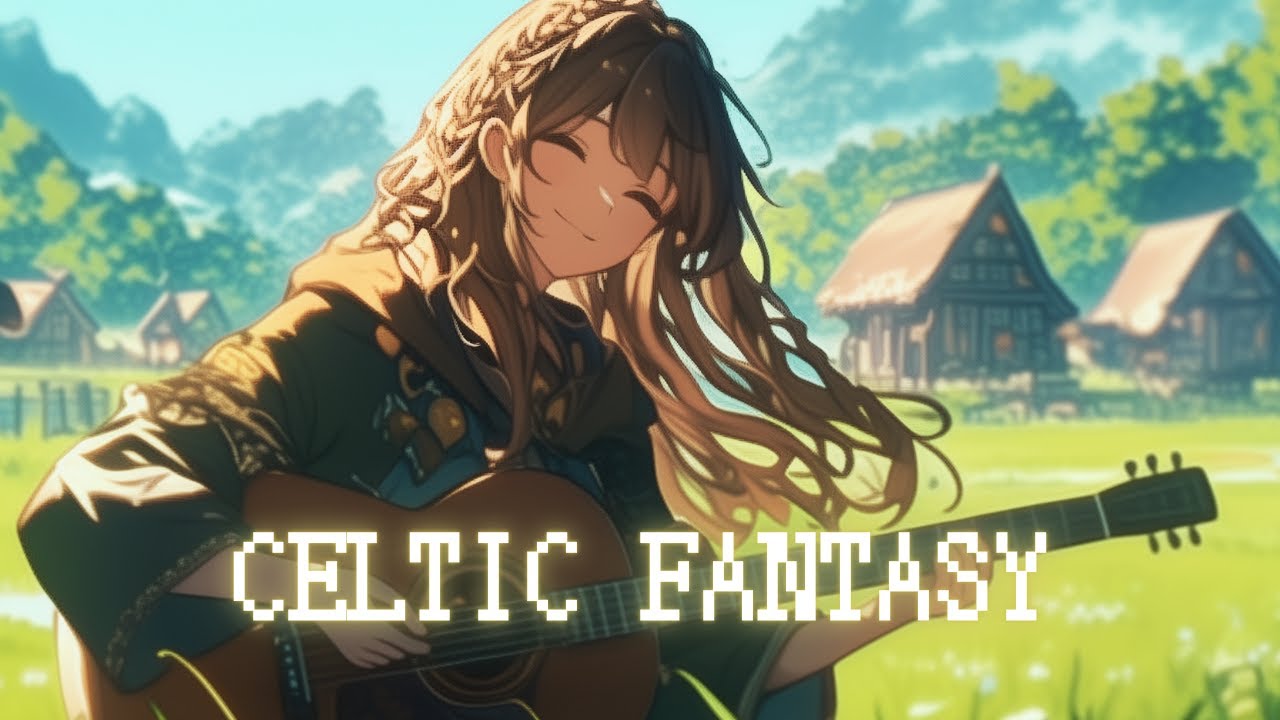 Celtic Fantasy Music - Peaceful Morning Meadow Acoustic Guitar / for Work & Study