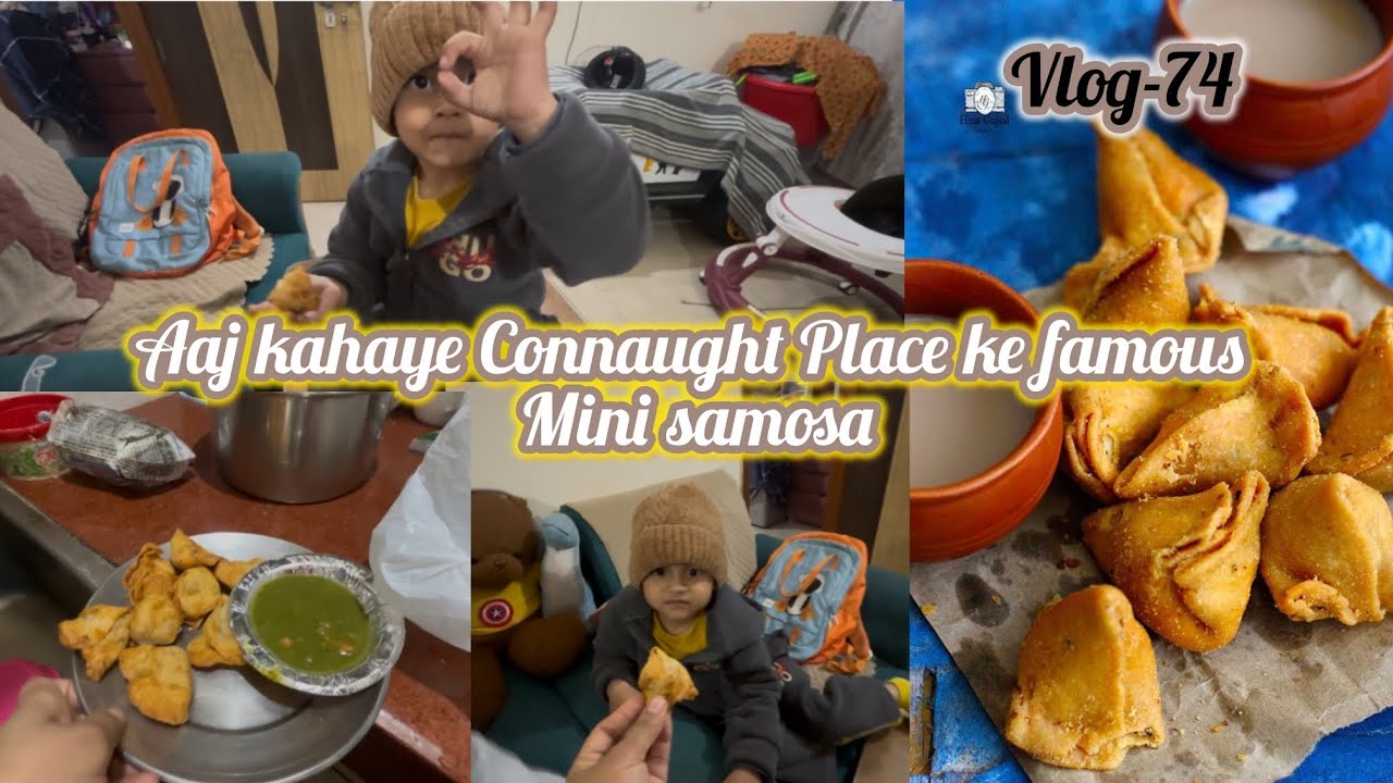 Aaj kahaye Connaught Place ke famous mini samosa #minivlog #reelkarofeelkaro #reelitfeelit 