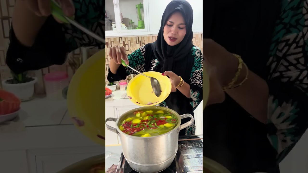 Masak pindang patin 