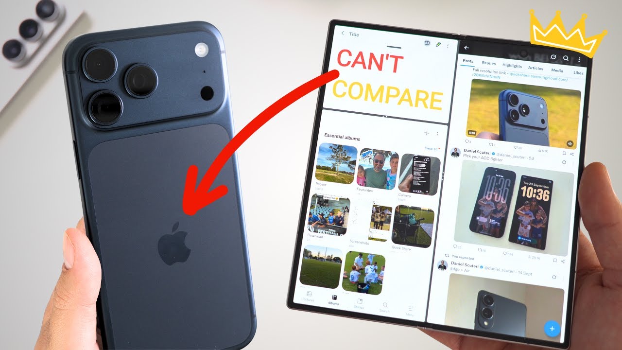 Z Fold 7 против iPhone 17 Pro Max — ЭТО НЕСПРАВЕДЛИВО!