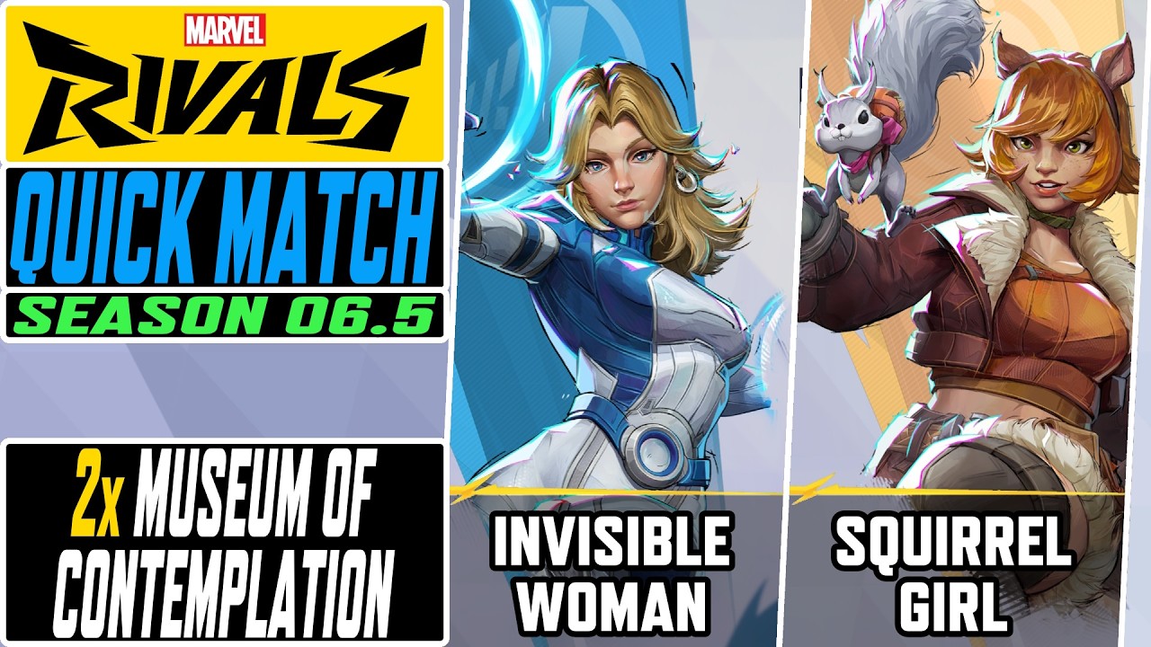 Marvel Rivals | Invisible Woman | Squirrel Girl | S6.5 | Gameplay 205