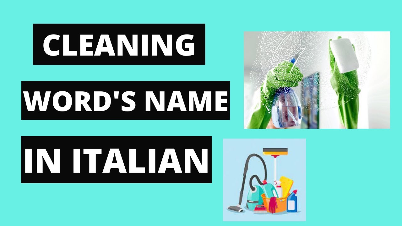 Cleaning Vocabulary  | Everything For Cleaning In Italian | Cleaning Equipment In Italian #youtube