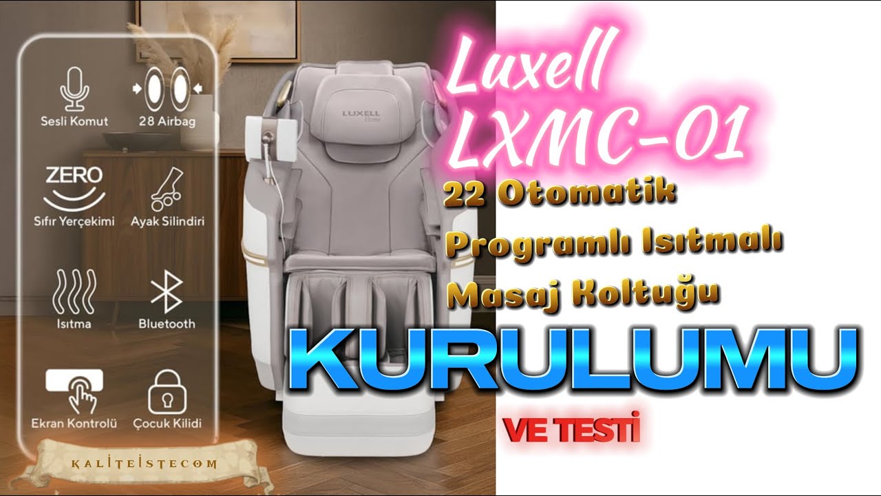 💫 Tek Dokunuşla Yenilen! Luxell LXMC-01 Masaj Koltuğu İncelemesi ve Deneyimi