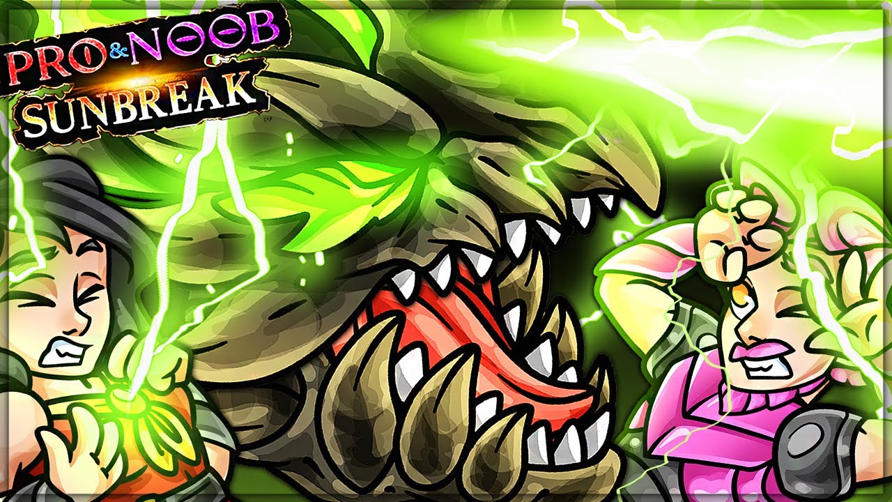 FRIGHTNING LIGHTNING FIGHTING - Pro and Noob VS Monster Hunter Rise Sunbreak!