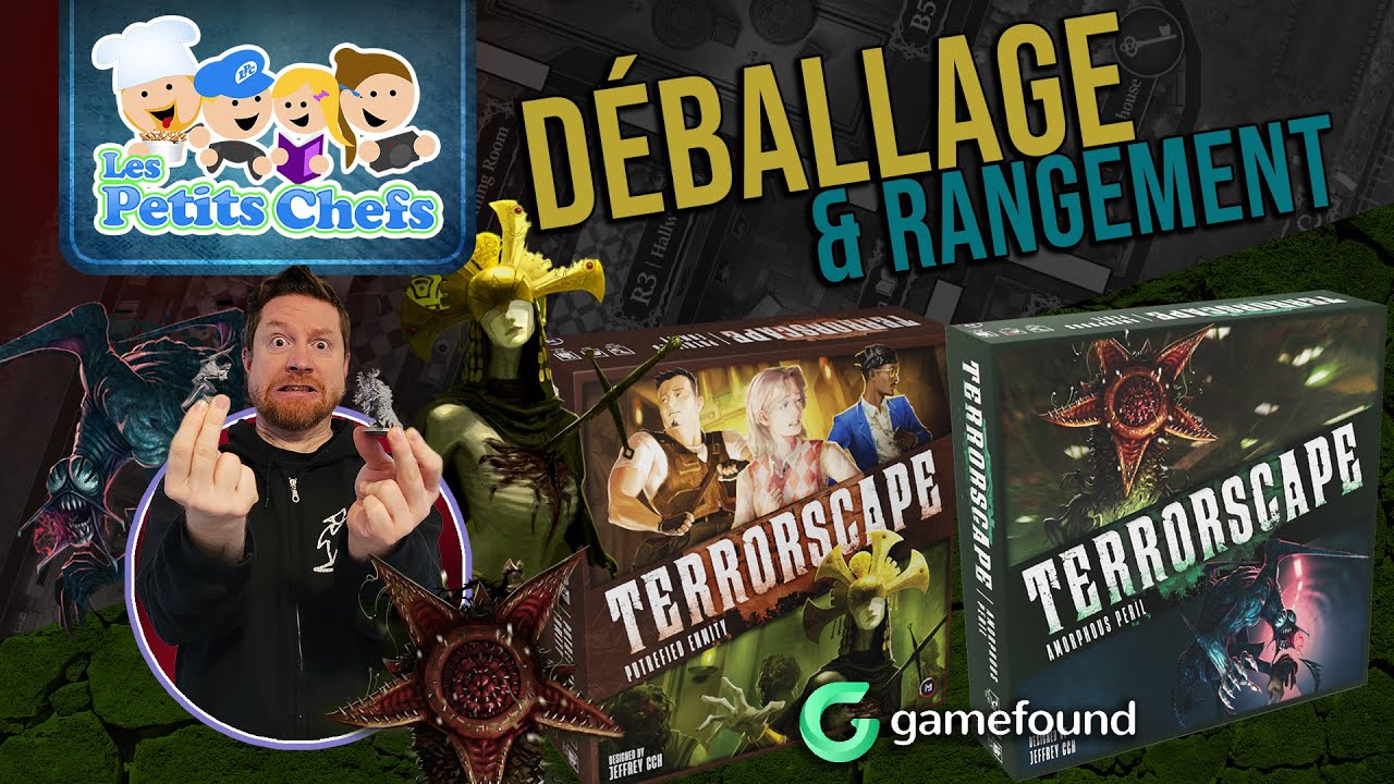 Extension TerrorScape Ennemis Putrides et Danger Amorphe Gamefound Déballage | Les Petits Chefs