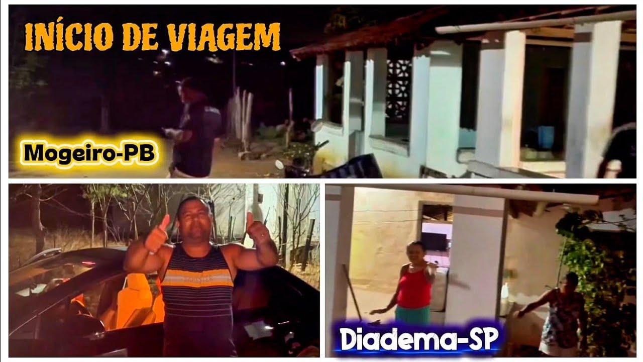 Retorno da nossa viagem de férias saindo de mogeiro PB para Diadema SP momento difícil  a despedida 
