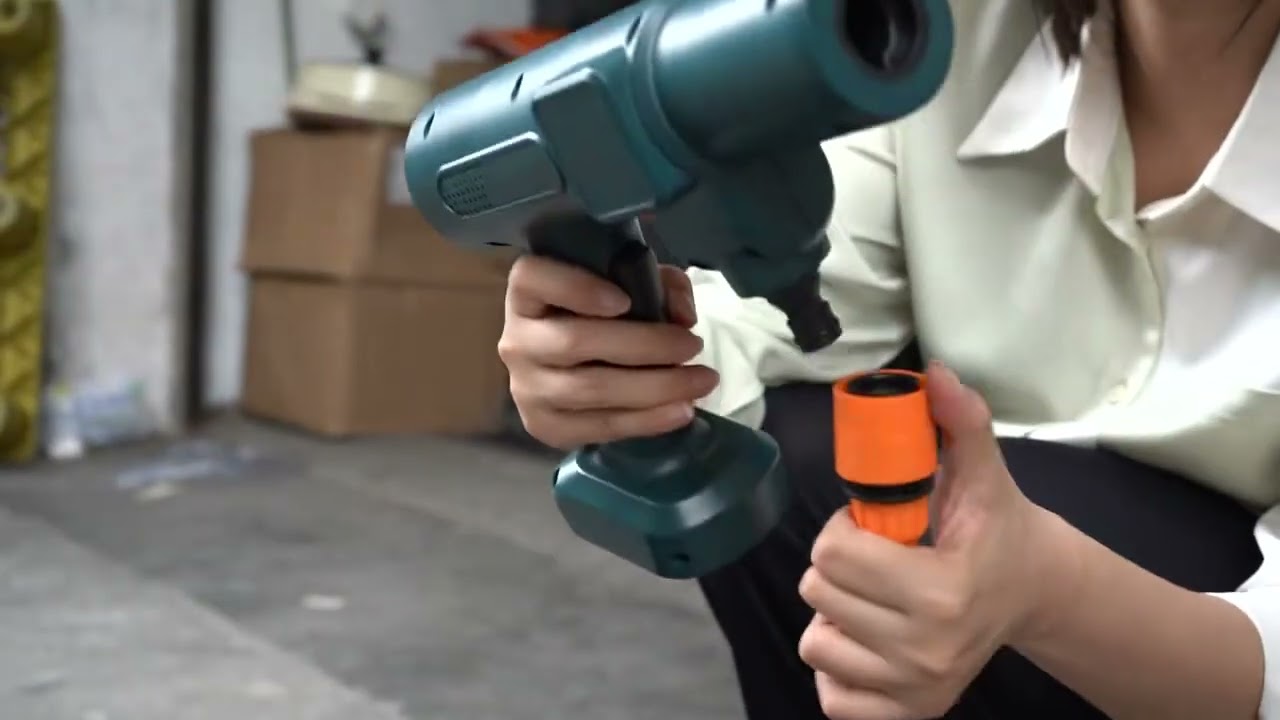 YOFIDRA 200Bar Brushless Electric High Pressure Water Gun Household Garden Cordless Rechargeable