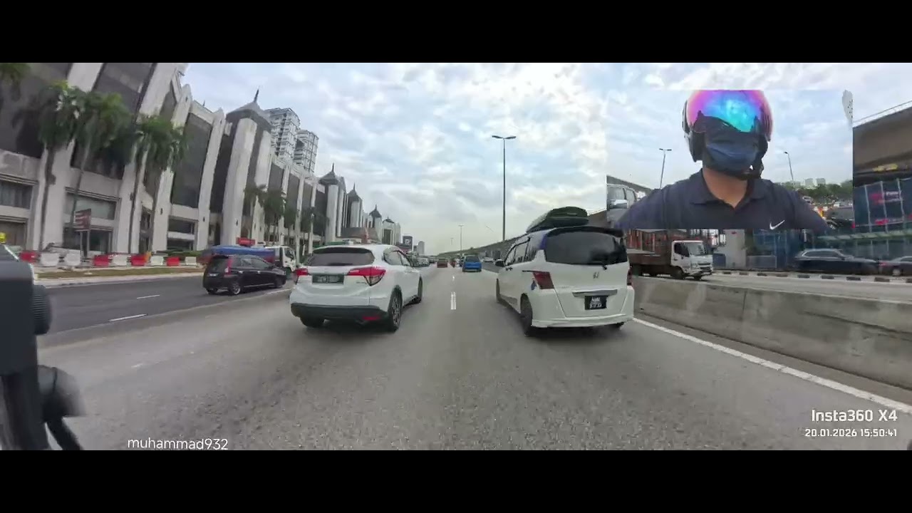 Insta360 X4 | Honda Vario 160 | 20/01/2026 #2 | Ke Cyberjaya